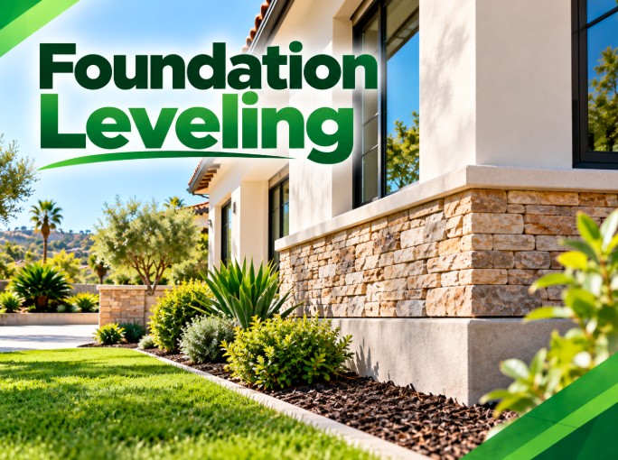 Foundation Leveling project at a Los Angeles property